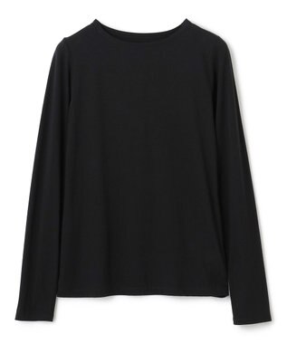 uncrave アルビニスタシフォン ボートネック カットソー（uncrave STANDARD） ブラック