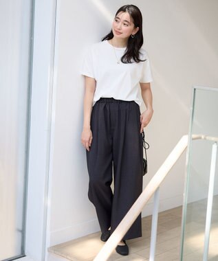 ANY 【新色追加/10色展開/洗濯機可/UVケア/接触冷感】プレミアムベーシック半袖Tシャツ オフ