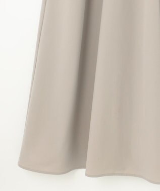 UNFILO 【洗える/軽量】FINE MOVE Aラインワンピース グレージュ