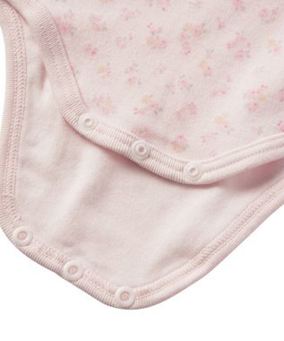 MIKI HOUSE HOT BISCUITS 【70-90cm】 長袖ボディシャツ２枚セット(かぶり仕様) ピンク