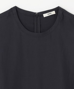 NAVE 【ReNAVE・セットアップ可/洗える/UVケア/接触冷感】フィブリルシャンブレーワンピース ブラック系