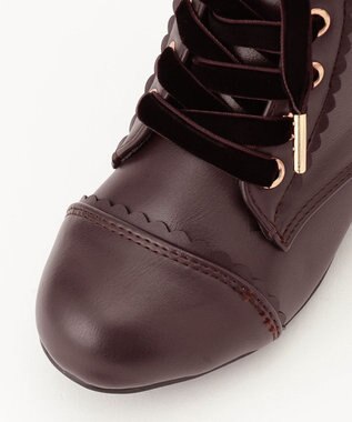 ANY KIDS 編み上げ ブーツ ブラウン