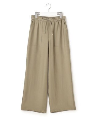23区 【先行予約】ブライトカルゼ ワイド パンツ カーキ系