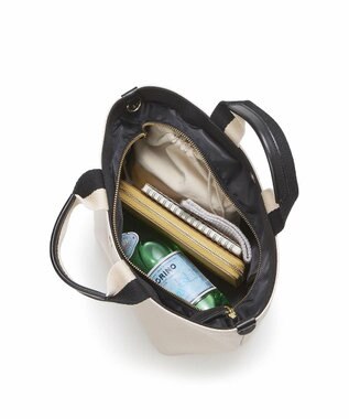 TOPKAPI 【Breath TOPKAPI】SCOTCH GRAIN スコッチグレイン プレーン 2トーンテープ ハンドル トートバッグ S クリーム