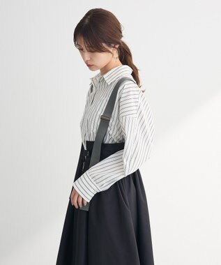 Green Parks ・ＤＯＵＢＬＥ　ＦＬＡＧＳ　サスペンダーミリタリースカ Black