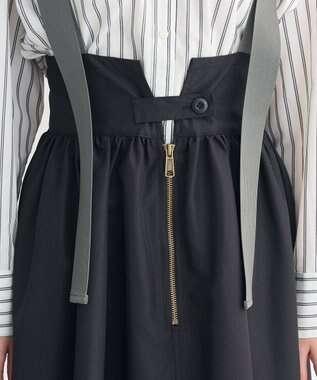 Green Parks ・ＤＯＵＢＬＥ　ＦＬＡＧＳ　サスペンダーミリタリースカ Black