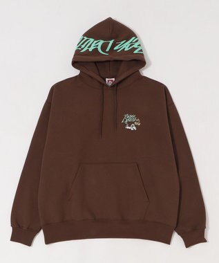 WEGO 【ユニセックス着用ITEM】別注BENDAVISグラフィックプルパーカー ブラウン