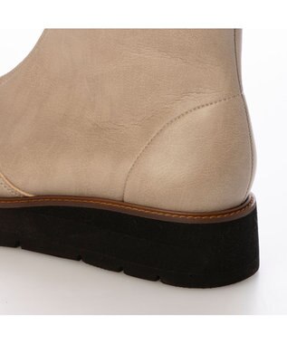 MODE ET JACOMO <MODE ET JACOMO>厚底フロントジッパーブーツ ベージュ