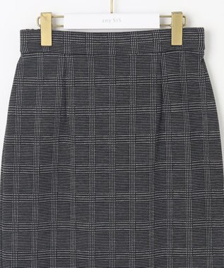 ANY SIS 【WEB・一部店舗限定】カットジャカードペプラム セットアップ ブラック系3