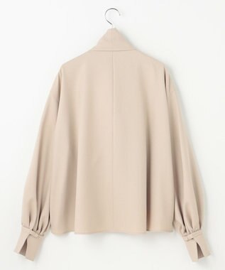 #Newans 【洗濯機可】ビックリボンパウダリーブラウス ベージュ
