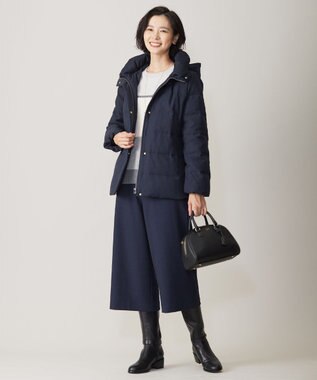 J.PRESS LADIES S 【WEB限定カラーあり・洗える】ツムギート flannel キュロット パンツ ネイビー系