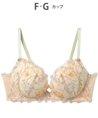 AMPHI ブラジャー グラマラス&リッチな谷間をメイク Gカップまで対応 【Glama-Rich グラマリッチ 脇スッキリ・ライトタイプ】 大きいサイズ ブラ BYJ685 アンフィ／ワコール