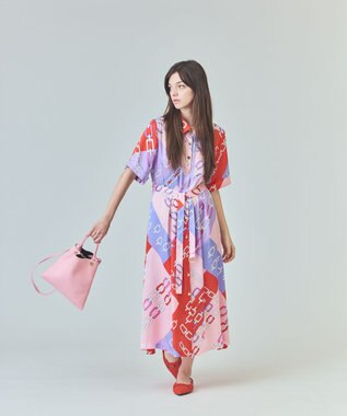 GRACE CONTINENTAL FEEL AND TASTE フラットショルダー ピンク