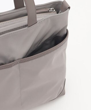 Y'SACCS アシメファスナーポケットトート グレージュ