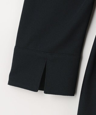 自由区 【洗える】アムンゼンジャージー Vネックワンピース ネイビー系