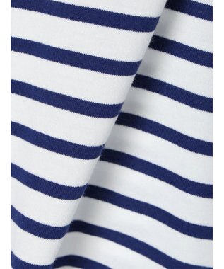 Green Parks ラウンドボーダーリラックスプルオーバー Blue