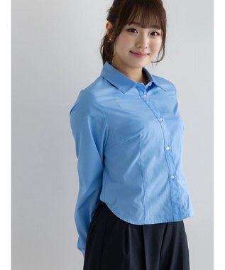 Te chichi プリンセスラインクロップトシャツ【AOYAMA FASHION ASSOCIATION × Te chichi】 サックスブルー