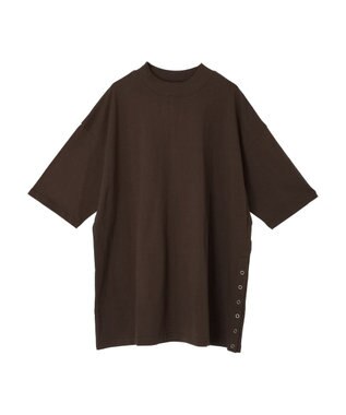 CRAFT STANDARD BOUTIQUE モックネックリングドットチュニック Brown