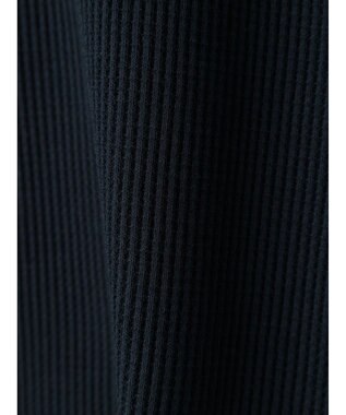 Green Parks チェックポイントワッフルプルオーバー Navy