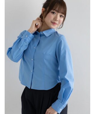 Te chichi プリンセスラインクロップトシャツ【AOYAMA FASHION ASSOCIATION × Te chichi】 サックスブルー