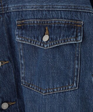 NAVE 【ReNAVE・洗える/中綿】ライトデニム ブルゾン ブルー系