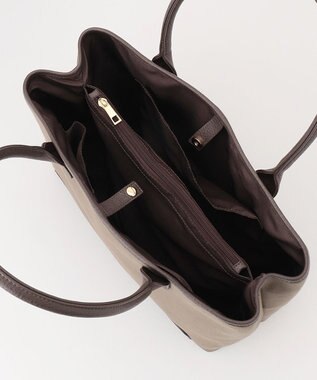 ANY 【PC・A4サイズ収納可】ステッチラインキャンバストート チャコールグレー