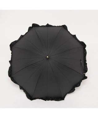 UNBILLION カシュネ cachenez / 【晴雨兼用】【日傘】 UV カット率99％以上 PUビッグフリルショートパラソル ブラック