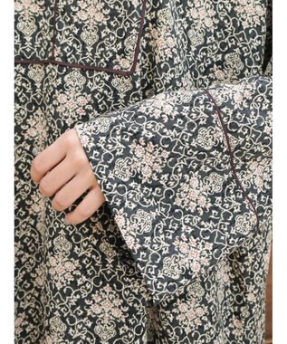 CRAFT STANDARD BOUTIQUE パイピングカフタンワンピース Black