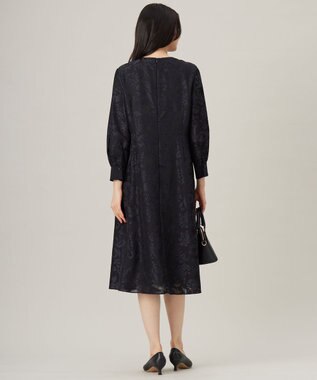 自由区 【洗える】オパールプリント ワンピース ネイビー系5