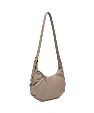 style code 【ペットボトル収納可能】[Lyrss/リルス] 牛革 ショルダーバッグ グレージュ