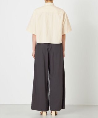 NAVE 【ReNAVE・洗える/撥水加工/接触冷感/UVケア/セットアップ】ナイロンタスラン シャツ アイボリー系