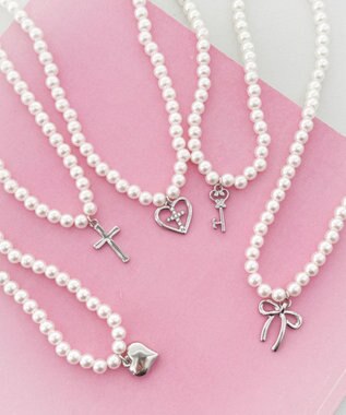 WEGO Lモチーフトップパールネックレス 柄1