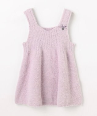 組曲 KIDS 【S-Lサイズ】シャギーニット キャミソール ラベンダー