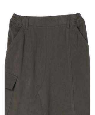 CRAFT STANDARD BOUTIQUE 綿ピーチカーゴスカート Charcoal Gray