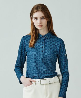 23区GOLF 【WOMEN】ＰＡＲＩＳ柄プリント 長袖シャツ ネイビー系5