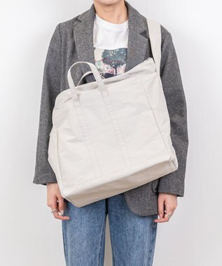 NIZYU KANO 【はまじコラボ】Airyトート Lサイズ ライトグレー