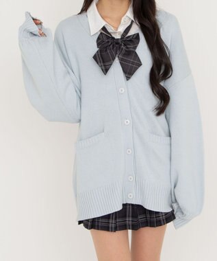 WEGO 【SCHOOLITEM】ニットカーディガン 柄2