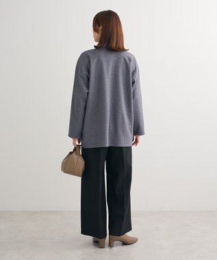 Green Parks 柄圧縮ポンチキーネックプルオーバー Black