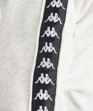 OP／FILA 【Kappa】ショート丈 ドロップショルダー 裏毛スウェット ライトグレー