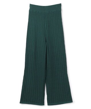 uncrave シースルーケーブルニット パンツ