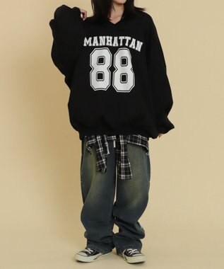 WEGO ゲームロゴビッグスウェット ブラック