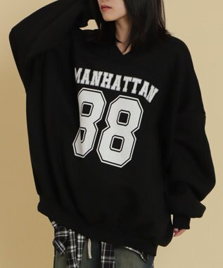 WEGO ゲームロゴビッグスウェット ブラック