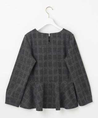 ANY SIS 【WEB・一部店舗限定】カットジャカードペプラム セットアップ ブラック系3