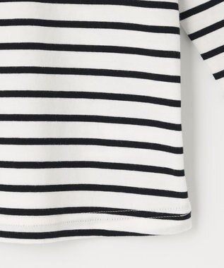 ANY KIDS セーラー襟付き 長袖 トップス オフ×ブラックボーダー