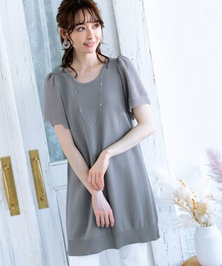 Tiaclasse 【日本製】どんなスタイルにも合わせやすいクリスタルネックレス シルバー