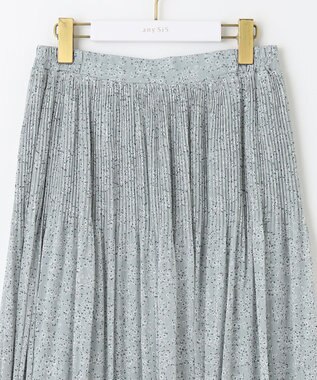 ANY SIS 【洗える】クリスタルプリーツフラワー スカート ミント系