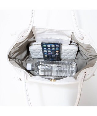 UNBILLION ピークスピーク PEAKS PEAK / 牛革レザーメッシュトートS アイボリー