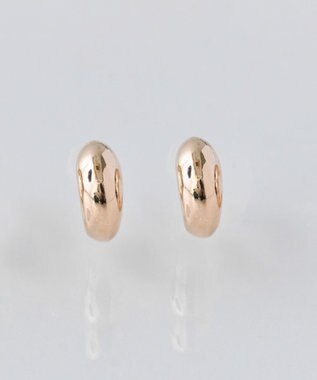 Phoebe 【金属アレルギー対応】ぷっくりフープセラミックピアス　シャンパンゴールド シャンパンゴールド