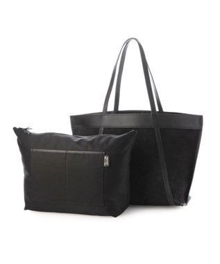 UNBILLION ペルケ perche / 撥水リバーシブルトートL ブラック