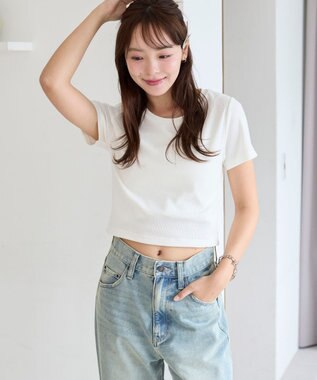 WEGO 【SMサイズ展開】コンパクトリブT ホワイト